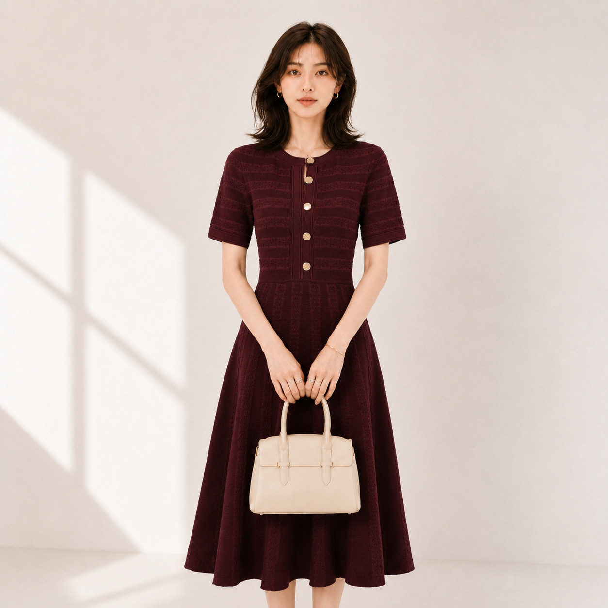 Women's Viscose Fiber Crew Neck Knitwear Manufacturer - MOQ 100 pcs - Style 98010 - 图片 7