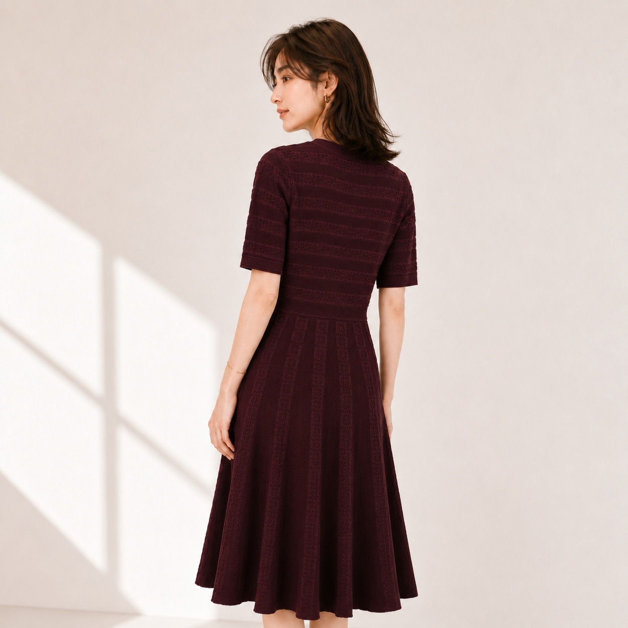 Women's Viscose Fiber Crew Neck Knitwear Manufacturer - MOQ 100 pcs - Style 98010 - 图片 8