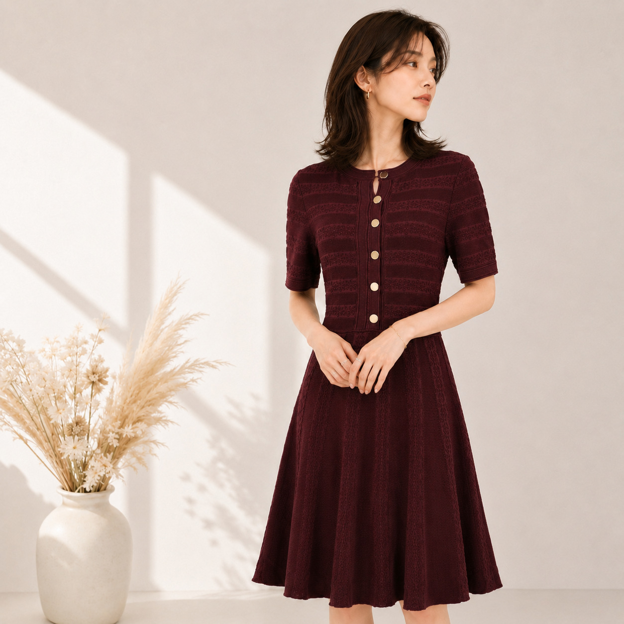 Women's Viscose Fiber Crew Neck Knitwear Manufacturer - MOQ 100 pcs - Style 98010 - 图片 9
