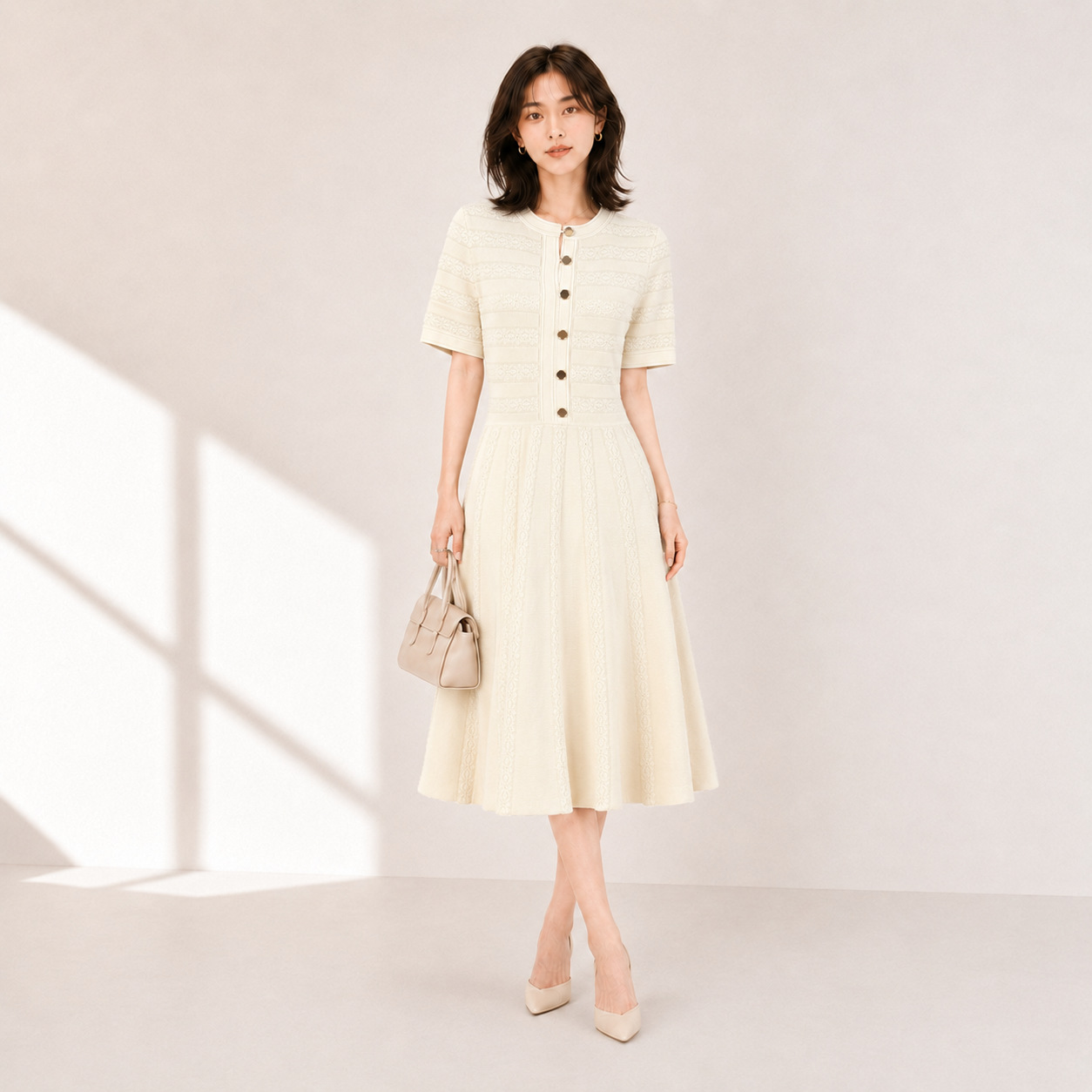 Women's Viscose Fiber Crew Neck Knitwear Manufacturer - MOQ 100 pcs - Style 98010 - 图片 13
