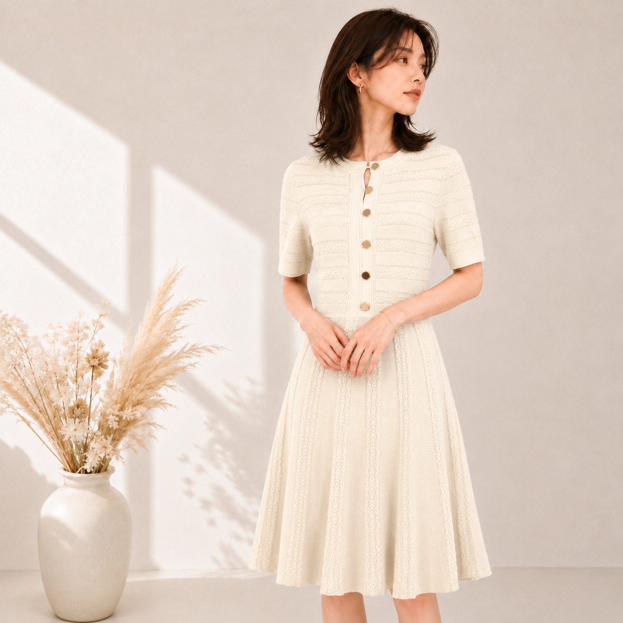 Women's Viscose Fiber Crew Neck Knitwear Manufacturer - MOQ 100 pcs - Style 98010 - 图片 15