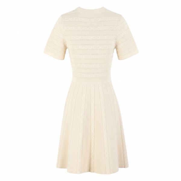 98010 product image 20 Women's Burgundy Button-Front Short-Sleeve Midi Knit Dress — Style 98010